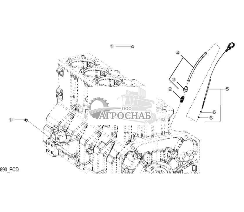 4001 Engine Oil Dipstick 